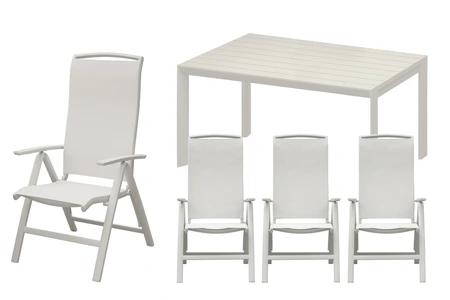 Royal seasons® La Palma dining set voor 4 personen - afbeelding 1