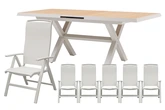 Royal seasons® La Palma dining set voor 6 personen