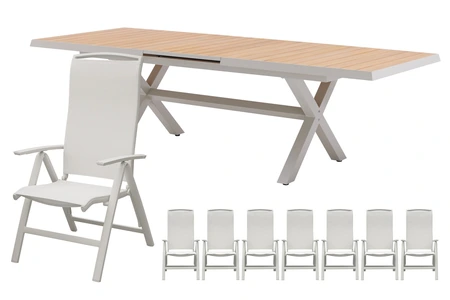 Royal seasons® La Palma dining set voor 8 personen - afbeelding 1