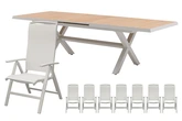 Royal seasons® La Palma dining set voor 8 personen