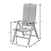 Royal Seasons® La Palma stoel verstelbaar zand - afbeelding 3