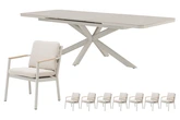 Royal seasons® Las Palmas dining set voor 8 personen