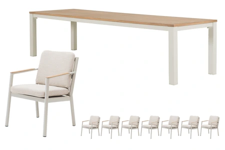 Royal seasons® Las Palmas dining set voor 8 personen - afbeelding 1