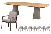 Royal seasons® Las Palmas dining set voor 8 personen