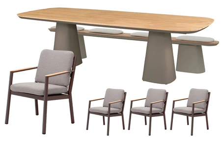 Royal seasons® Las Palmas dining set voor 8 personen - afbeelding 1