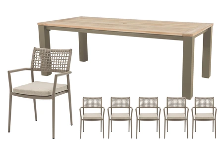 Royal seasons® Liv/Atlanta dining set voor 6 personen - afbeelding 1