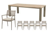 Royal seasons® Liv/Atlanta dining set voor 6 personen