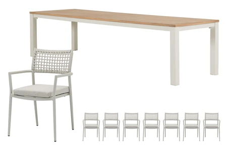 Royal seasons® Liv/Atlanta dining set voor 8 personen - afbeelding 1