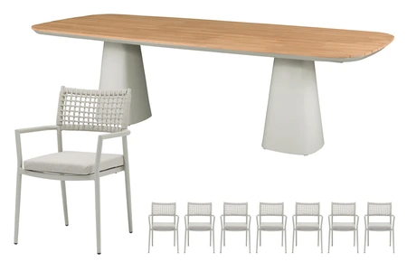 Royal seasons® Liv/Marina dining set voor 8 personen - afbeelding 1