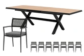 Royal seasons® Liv uitschuifbare dining set voor 8 personen