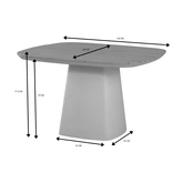 Royal Seasons® Marina tafel 120 x 120 x H75 cm zand teak - afbeelding 2