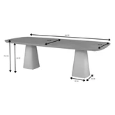 Royal Seasons® Marina tafel 260 x 105 x H75 cm zand teak - afbeelding 2