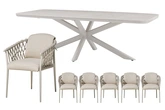 Royal seasons® Miami dining set voor 6 personen