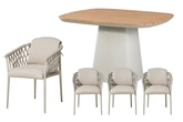 Royal seasons® Miami/Marina dining set voor 4 personen - afbeelding 1