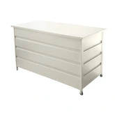 Royal Seasons® Milton aluminium opbergbox 160 x 82 x 85 cm zand