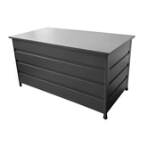Royal Seasons® Milton opbergbox aluminium 160 x 82 x 85 cm antraciet