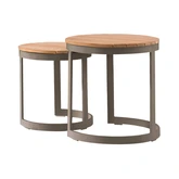 Royal Seasons® Neverland bijzettafels espresso set van 2