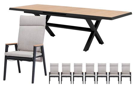 Royal seasons® Portland/Bahia dining set voor 8 personen - afbeelding 1