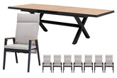 Royal seasons® Portland/Bahia dining set voor 8 personen