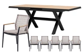 Royal seasons® Portland/Bahia low dining set voor 6 personen