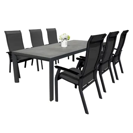 Royal Seasons PORTO Dining set met 6 stoelen - afbeelding 1