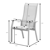 Royal Seasons® Porto stoel verstelbaar zand - afbeelding 2