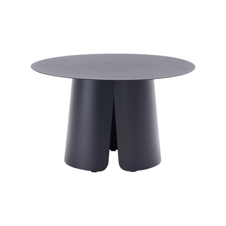 Royal Seasons® Ronda bijzettafel D 70 x H 42 cm zwart - afbeelding 1