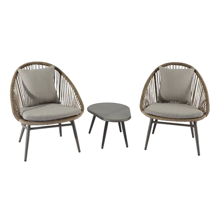 Royal Seasons® Sepang 3-delige loungeset espresso