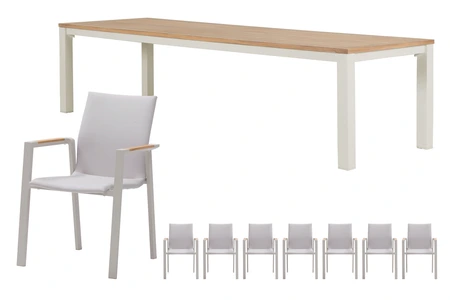 Royal seasons® Solare/Atlanta dining set voor 8 personen - afbeelding 1