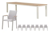 Royal seasons® Solare/Atlanta dining set voor 8 personen