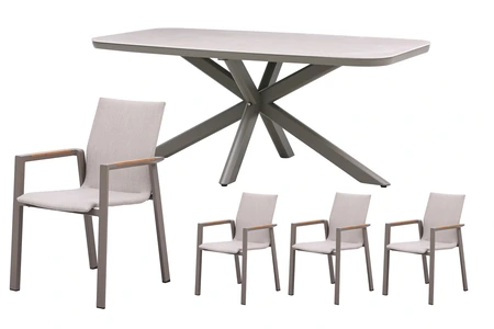 Royal seasons® Solare dining set voor 4 personen - afbeelding 1