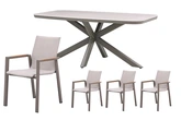 Royal seasons® Solare dining set voor 4 personen - afbeelding 1