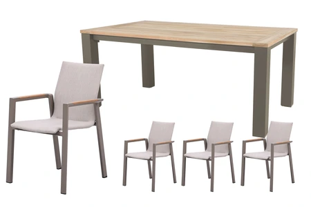 Royal seasons® Solare dining set voor 4 personen - afbeelding 1