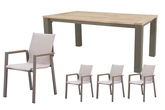 Royal seasons® Solare dining set voor 4 personen - afbeelding 1