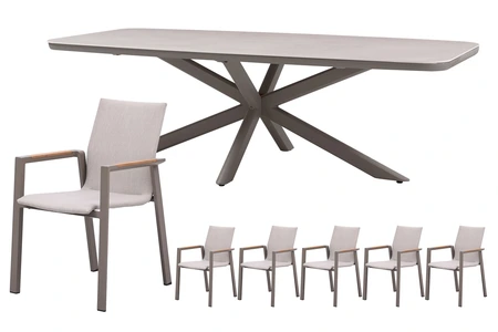 Royal seasons® Solare dining set voor 6 personen - afbeelding 1