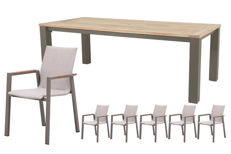 Royal seasons® Solare dining set voor 6 personen - afbeelding 1
