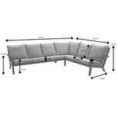 Royal Seasons® Solare hoeklounge espresso - afbeelding 2