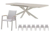 Royal seasons® Solare/Jura uitschuifbare dining set voor 8 personen - afbeelding 1