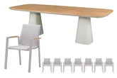 Royal seasons® Solare/Marina dining set voor 8 personen