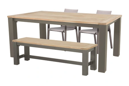 Royal seasons® Solare stoel-bank dining set voor 4 personen - afbeelding 1