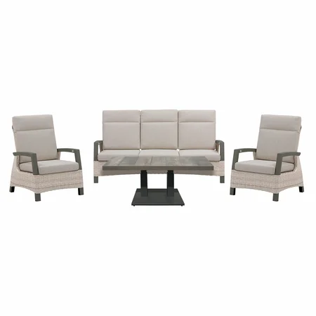 Royal Seasons Stoel-bank Loungeset 5-zits Marseille Beige - afbeelding 1