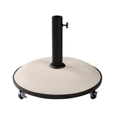 Royal Seasons® Tirana parasolvoet 25kg cream op wielen rond