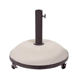 Royal Seasons® Tirana parasolvoet 35kg cream op wielen rond