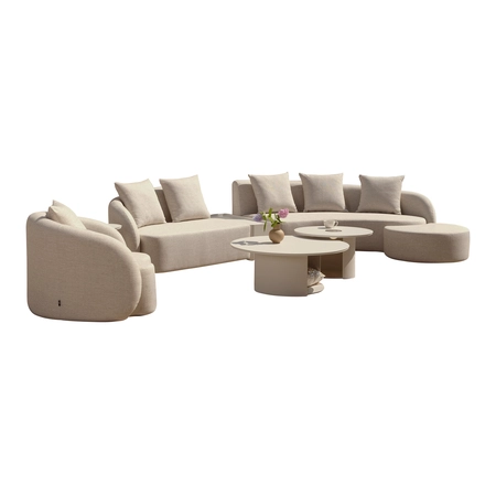 Royal Seasons Uitgebreid Loungeset 6-zits Siësta Beige - afbeelding 1