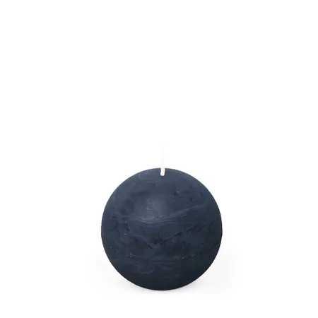 Rustiek balkaars donkerblauw 80mm