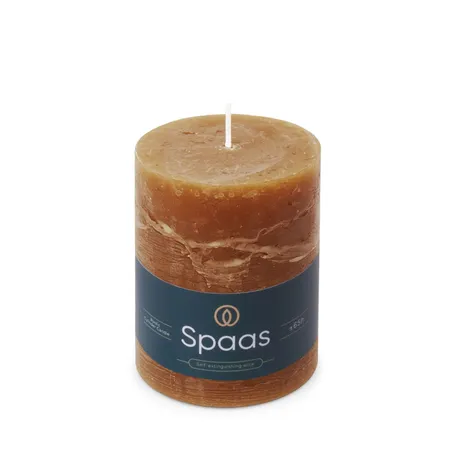 Rustiek kaars cognac 80/110mm