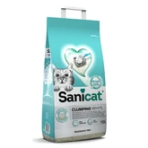 Sanicat clumping white unscented 10ltr