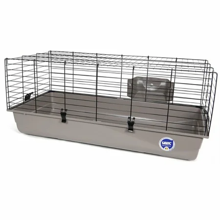 Savic Konijnenkooi Ambiente Zwart/Warm Grijs 100 cm