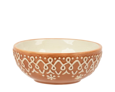 Schaal dolomiet d15h6cm biscuit