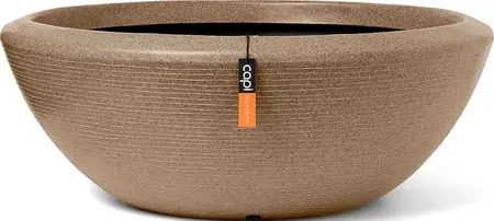 Schaal laag Arc Granite 61 x 25 warm taupe